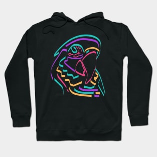 Parrot in monoline style Hoodie